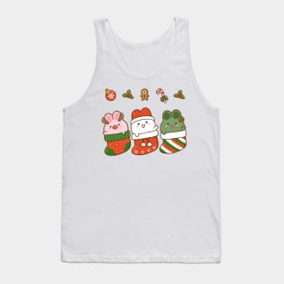 Bunnies Christmas Stockings 2 Tank Top